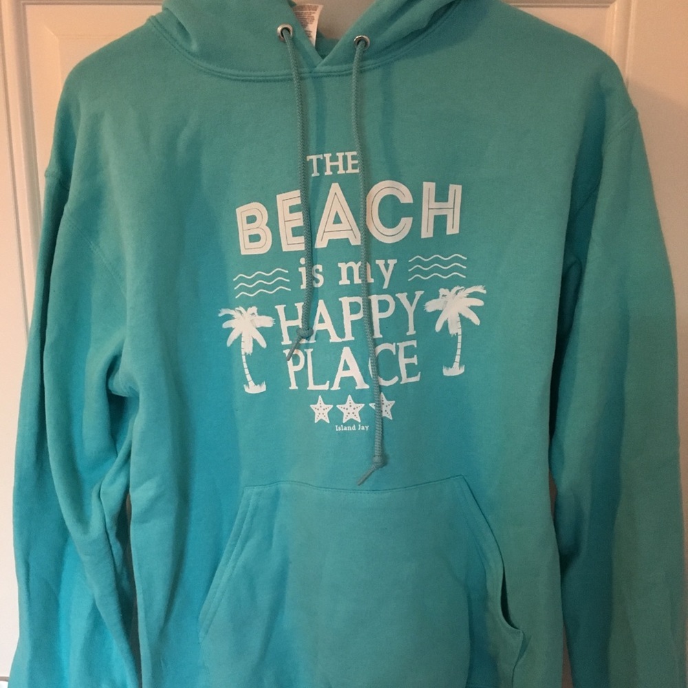 Teal beach hoodie